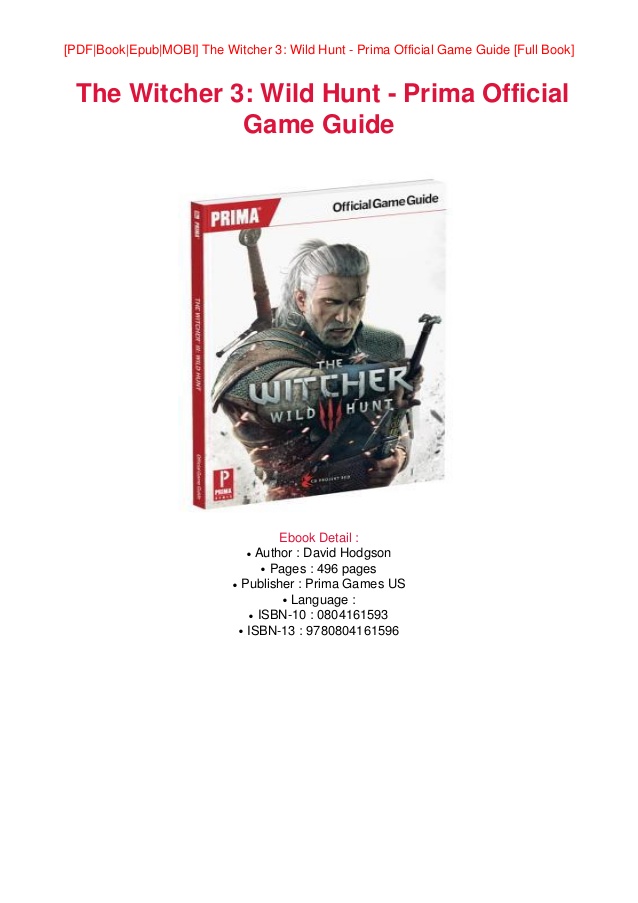 the witcher 3 strategy guide pdf free download